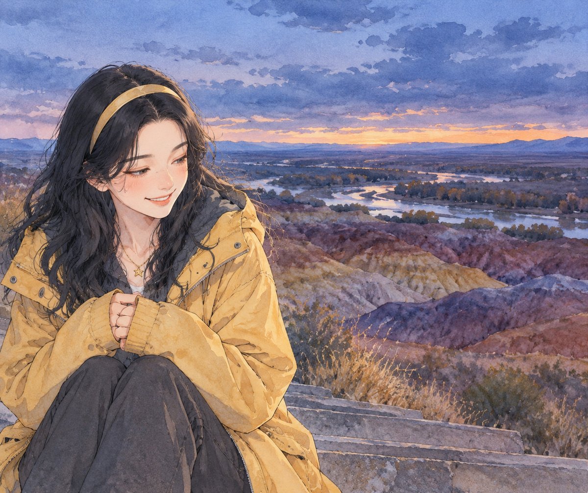 等一场五彩滩的日落