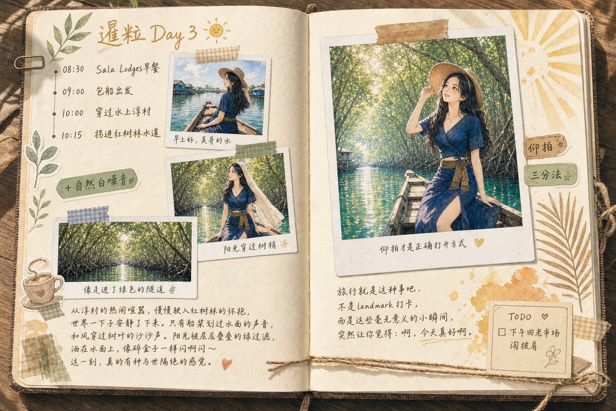 暹粒 Day 3｜洞里萨湖水上森林手帐