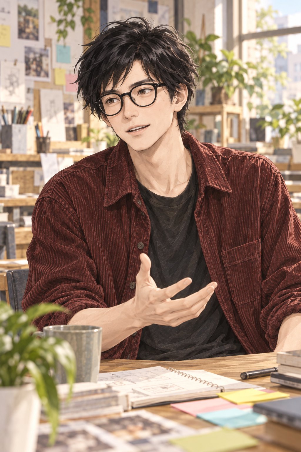 共享创意工作室的午后抓拍
