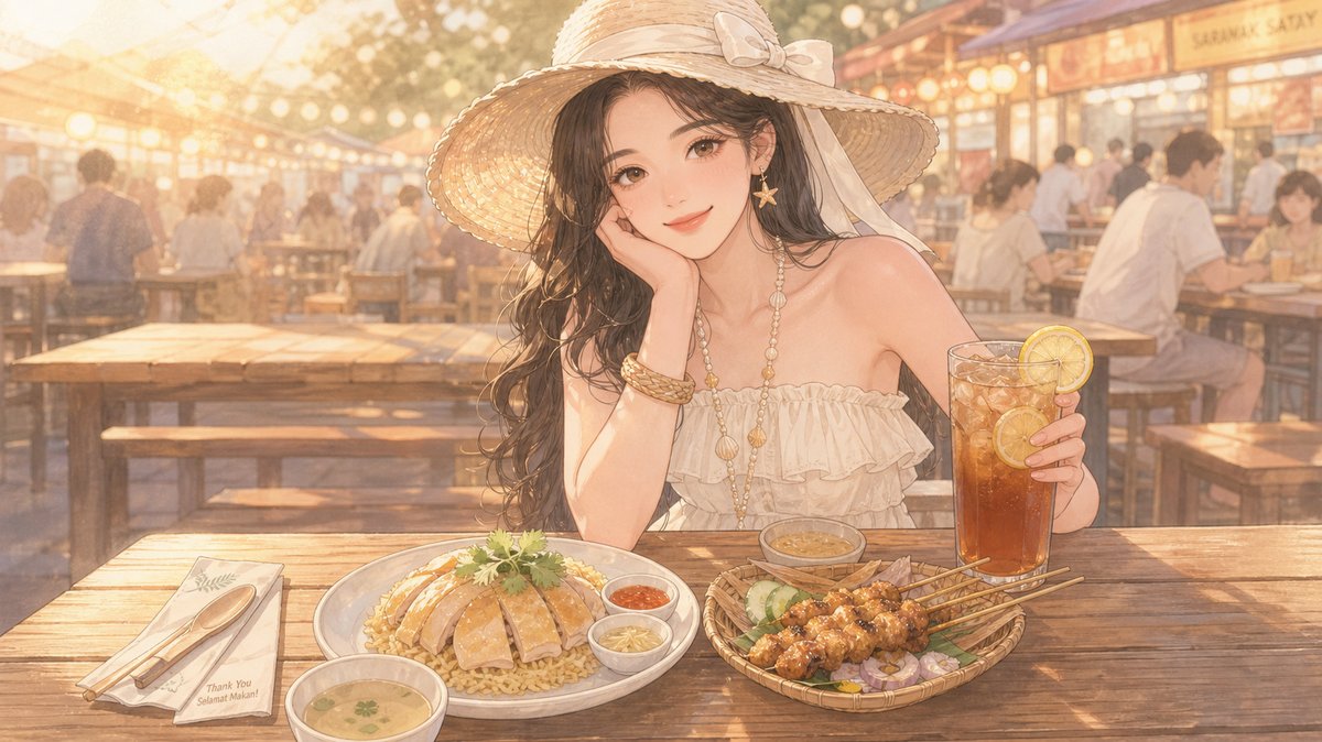 新加坡食阁里的平凡热闹
