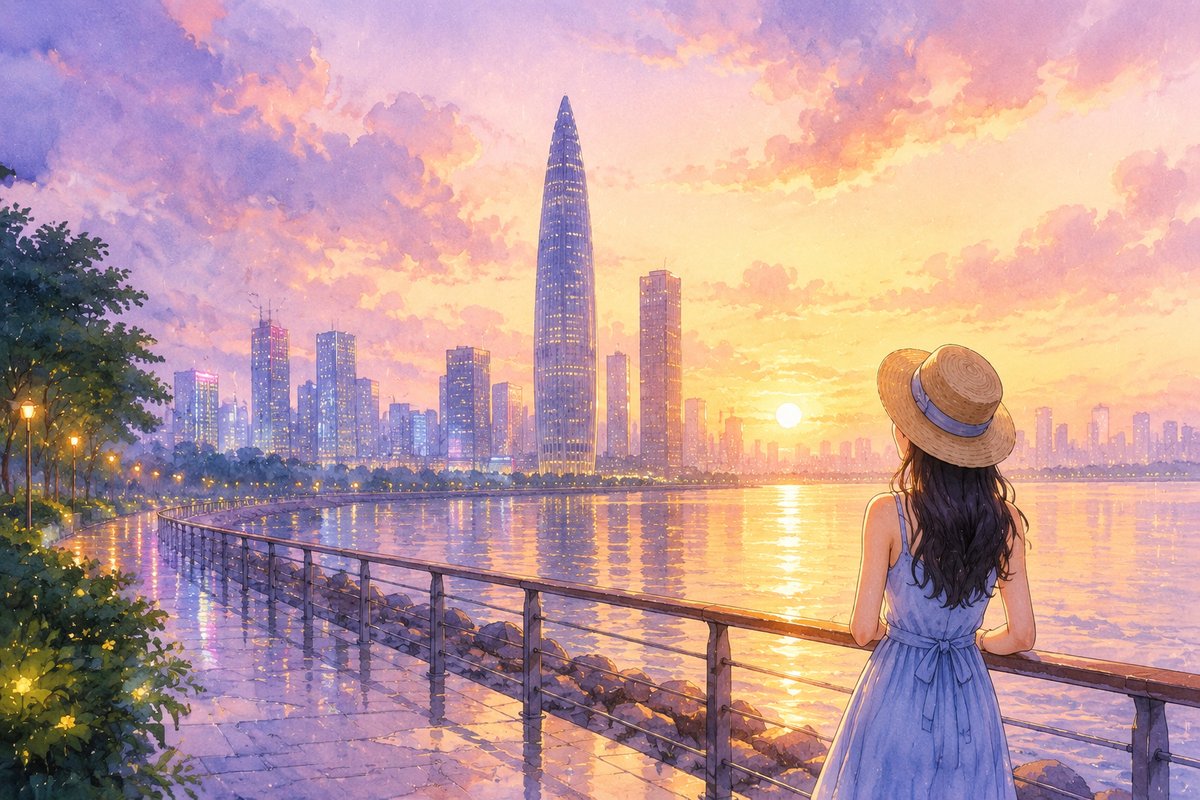 雨后追日落