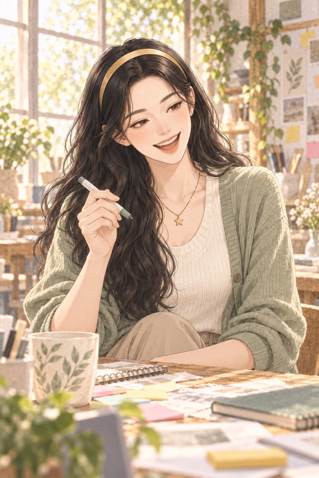 共享创意工作室的午后抓拍