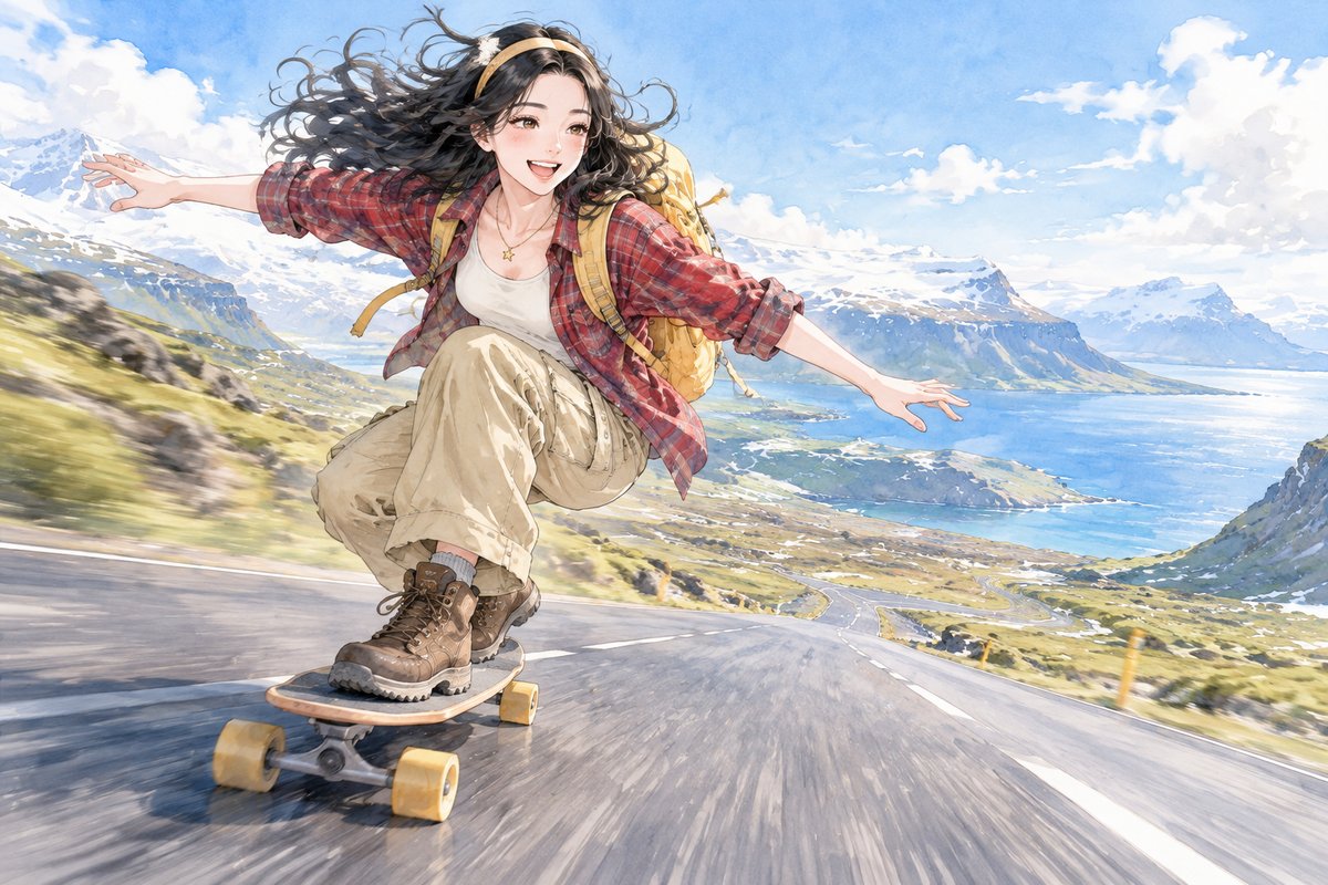 冰岛1号公路，替 Walter Mitty 滑了这一段