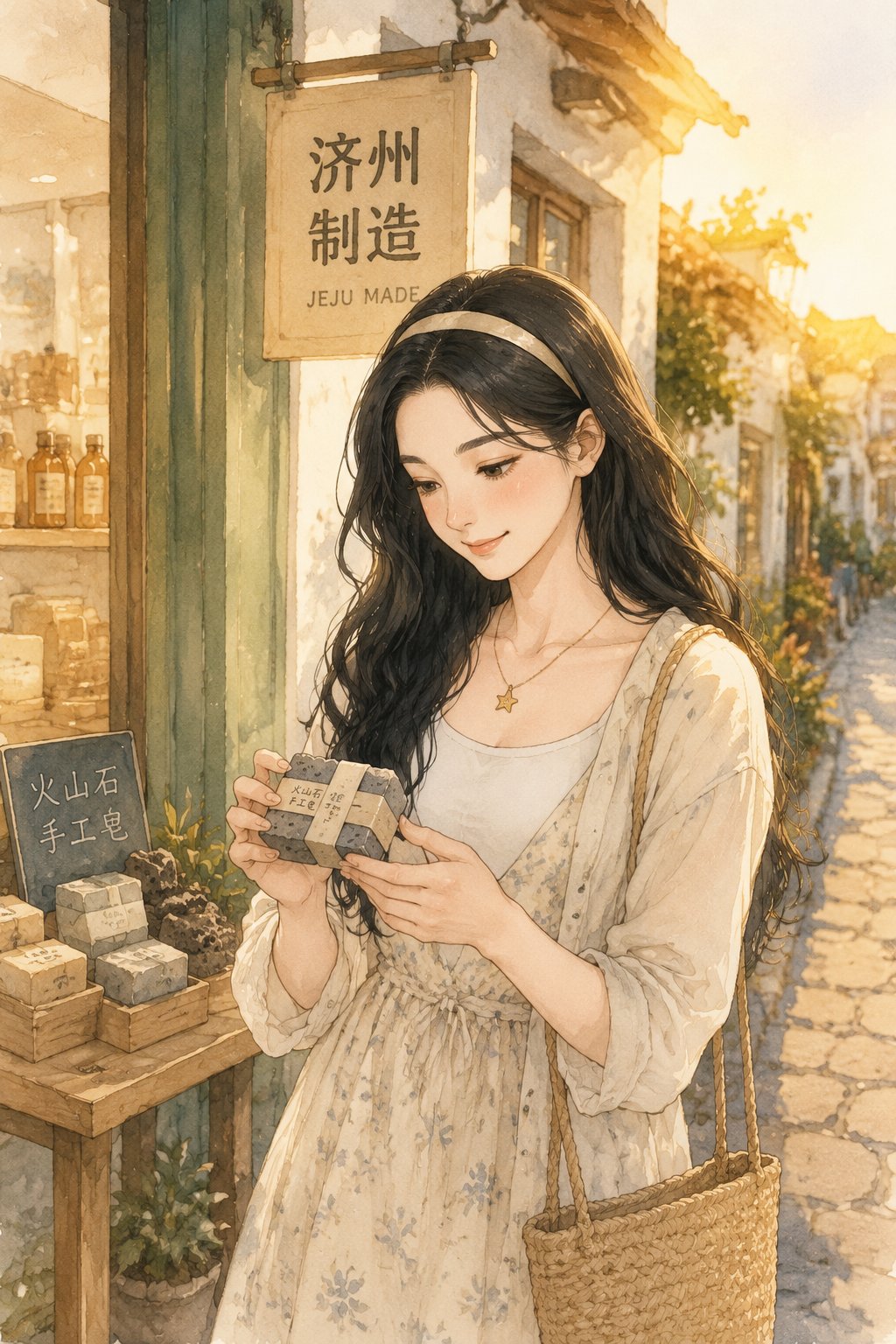 济州岛「济州制造」手作店：火山石手工皂与亚麻阔腿裤