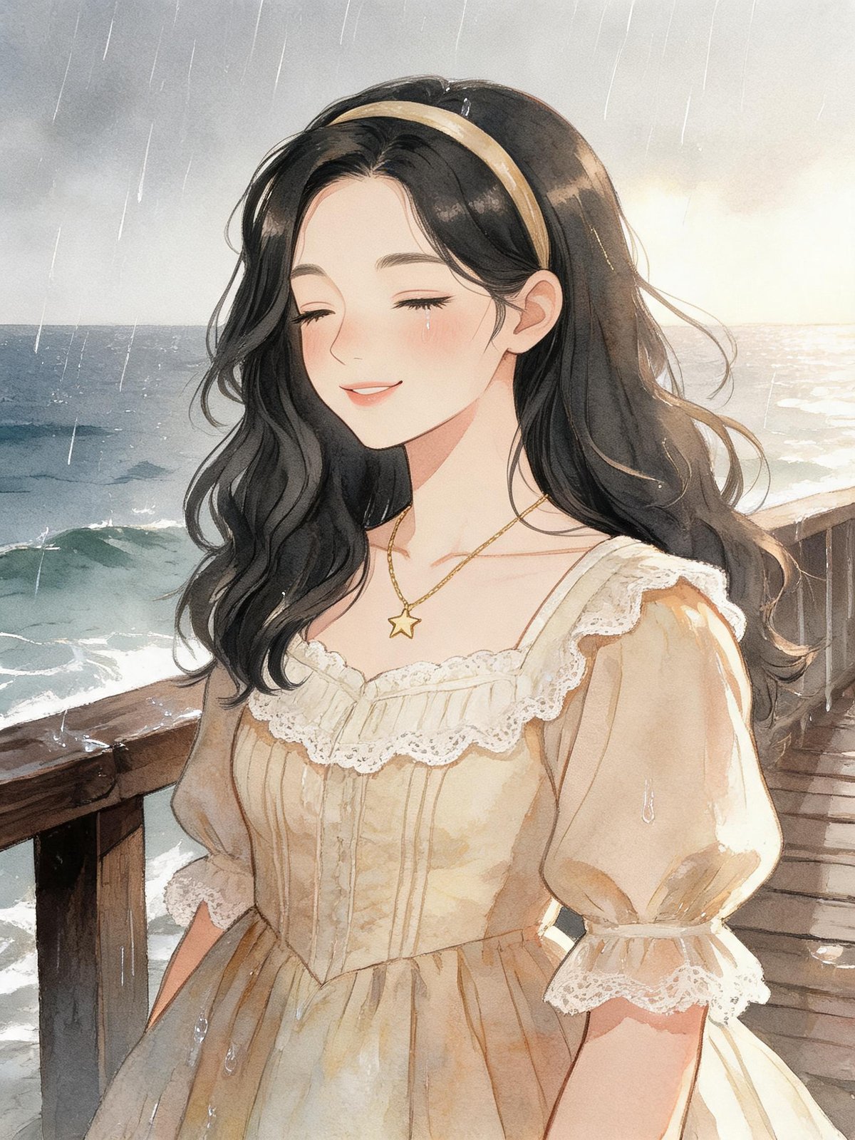 风把海吹成碎玻璃