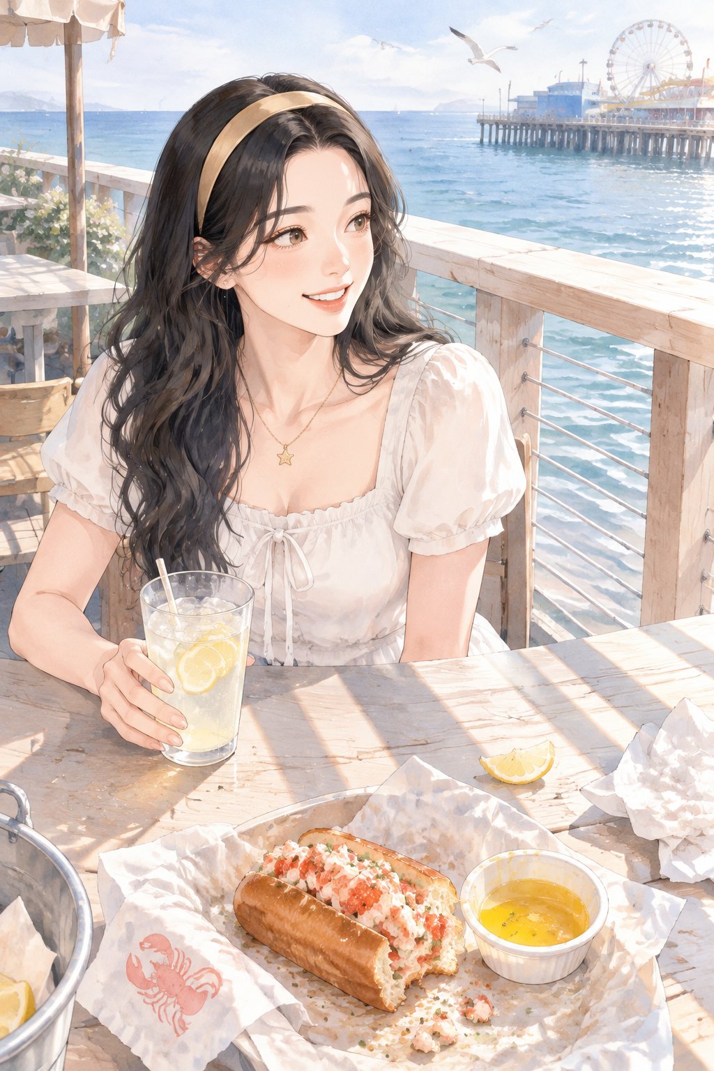 龙虾卷与海鸥