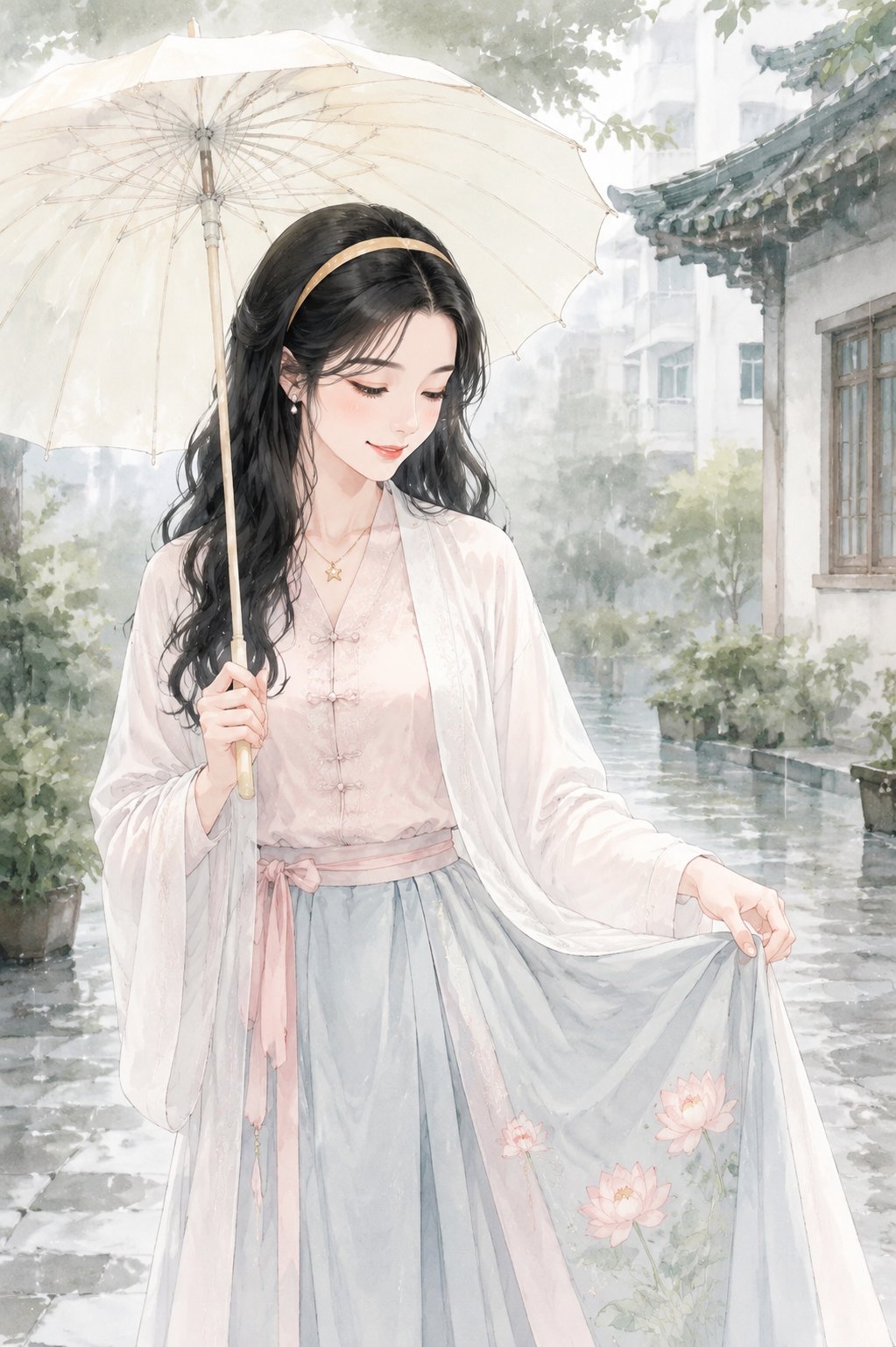 初夏穿明制，被毛毛雨追着跑