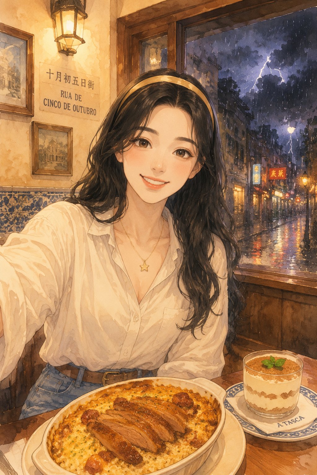 雨夜葡国菜小馆的温柔时刻