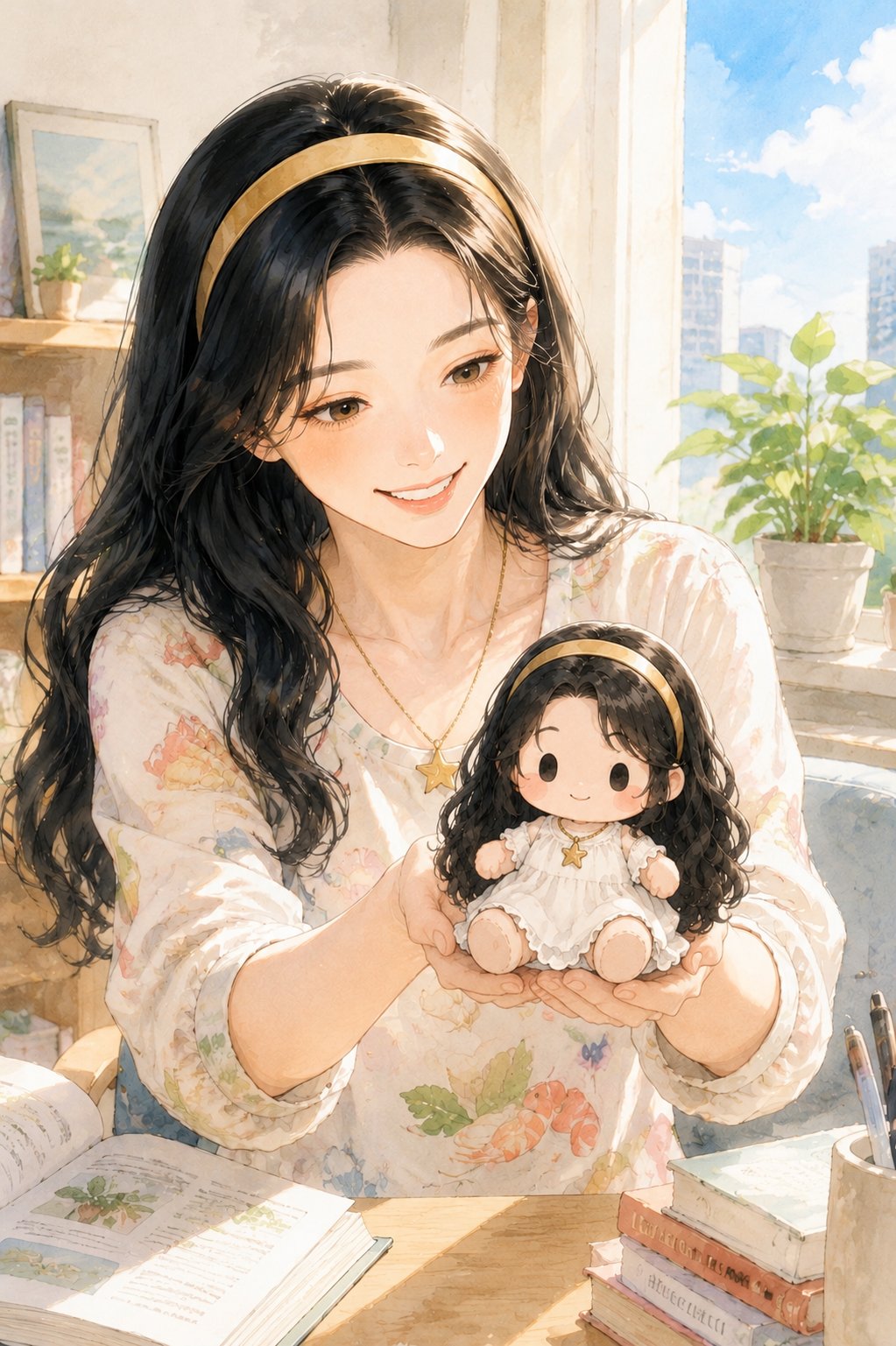 书桌边的小监督员