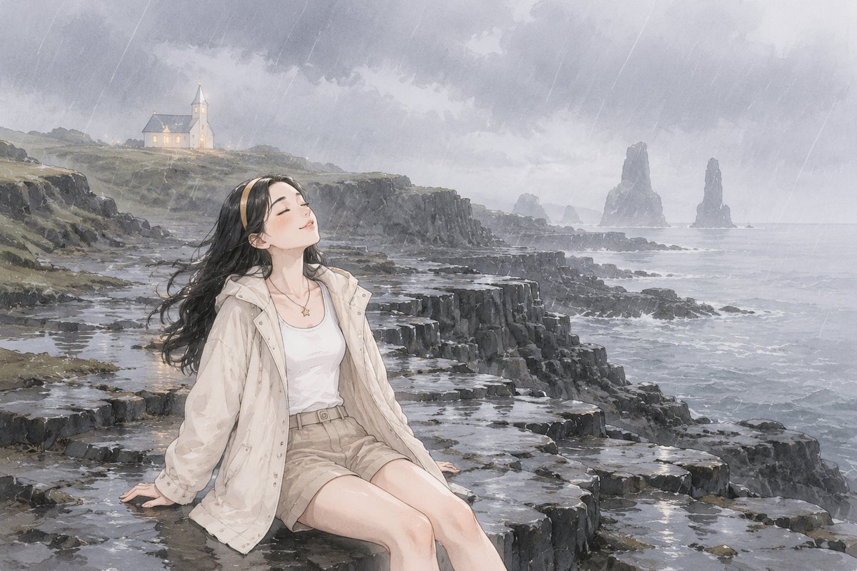 淋一场冰岛的海雨