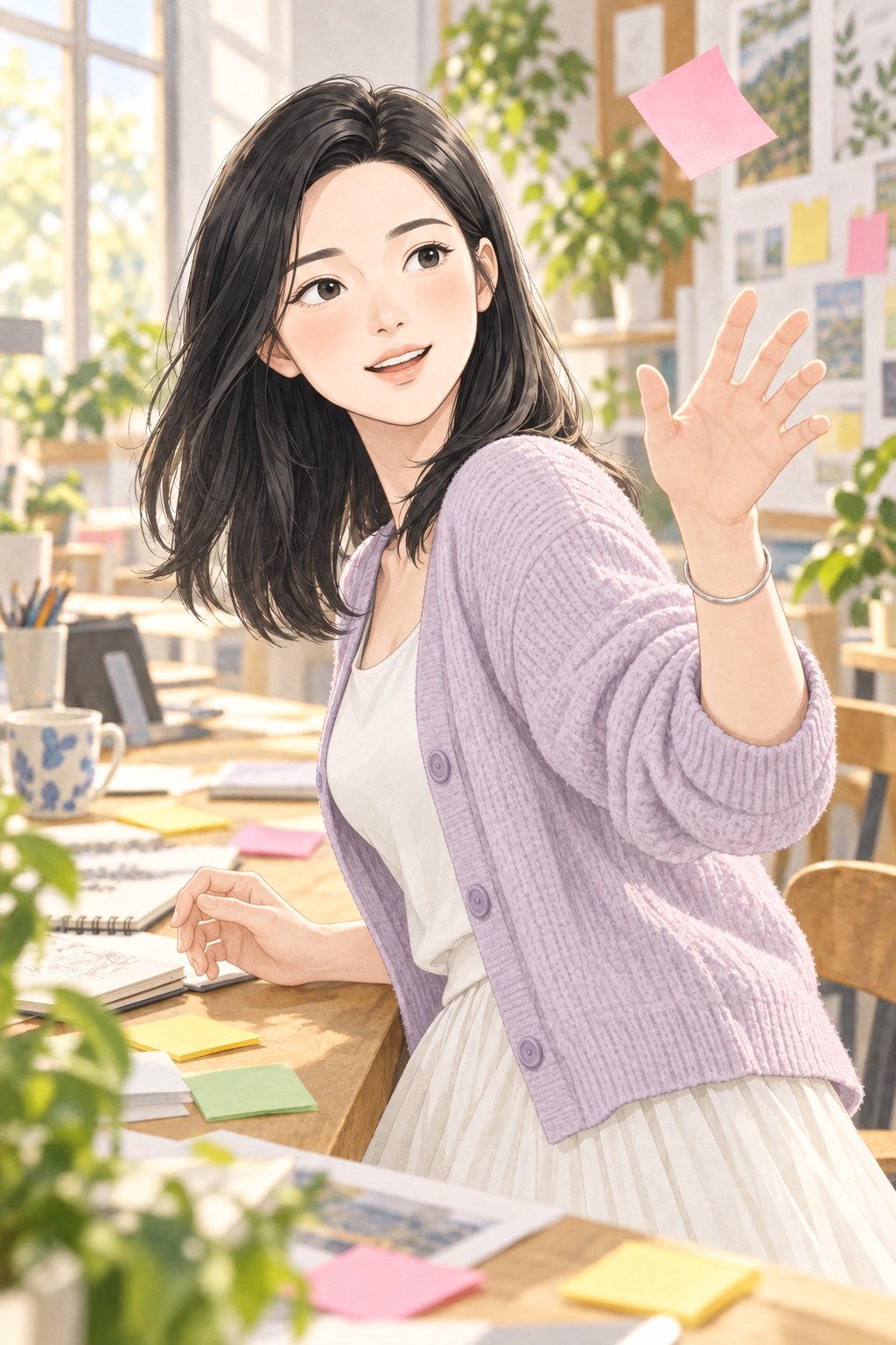 共享创意工作室的午后抓拍