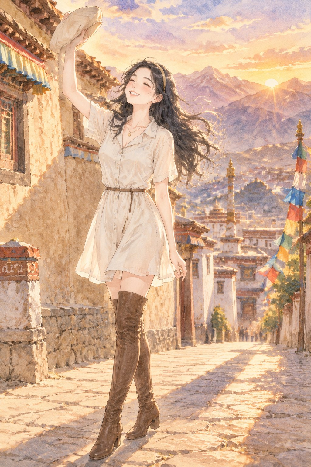 扎西半岛的黄昏