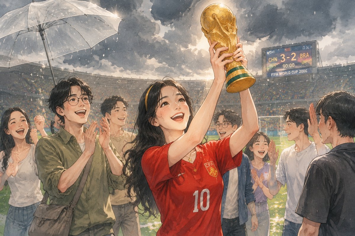 替中国队捧起大力神杯的那一刻