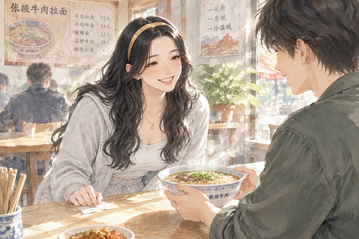 一碗拉面，一弯笑眼