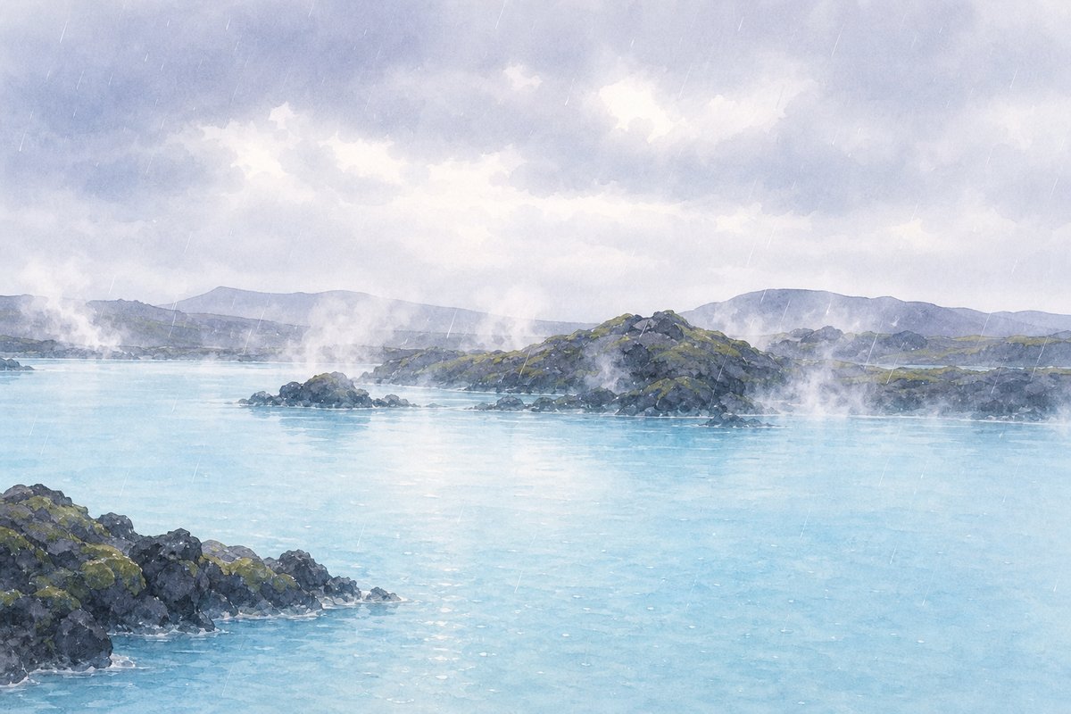 蓝湖温泉：开心得很安静