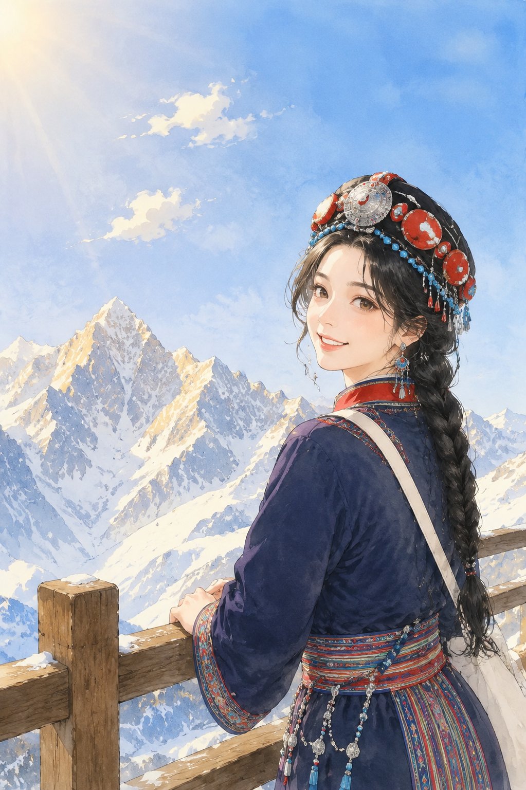 在玉龙雪山顶，海拔4680的风