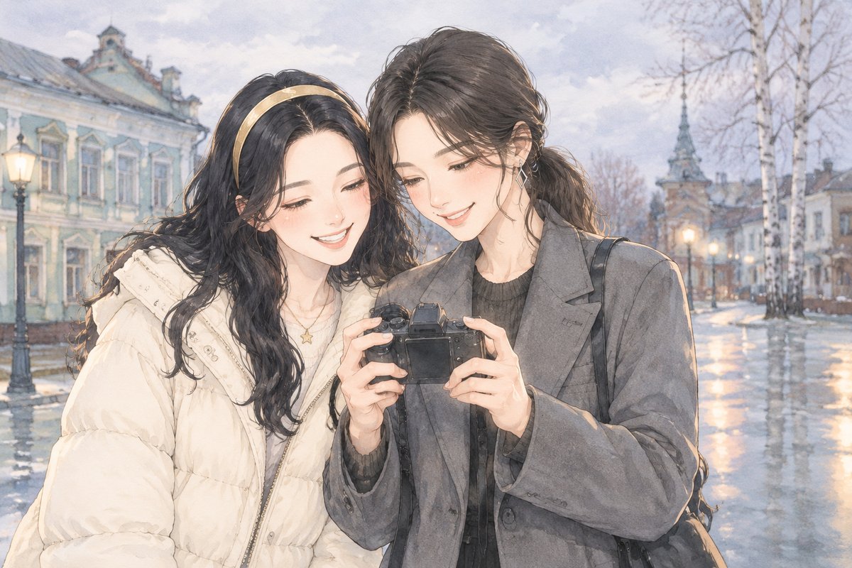 布尔津的阴天，摄影师被抓进画面