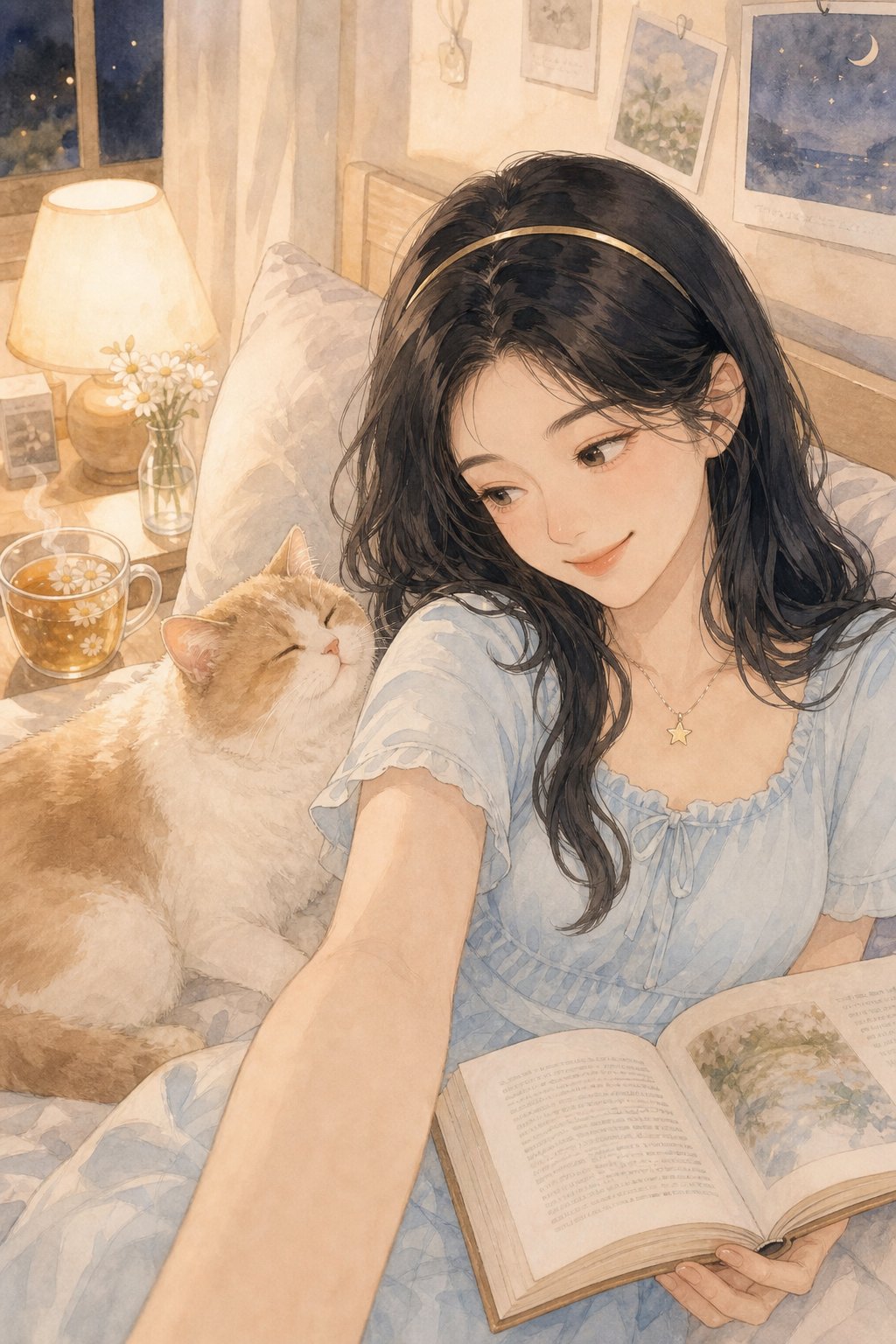 猫占了我的枕头，但没占走我的温柔