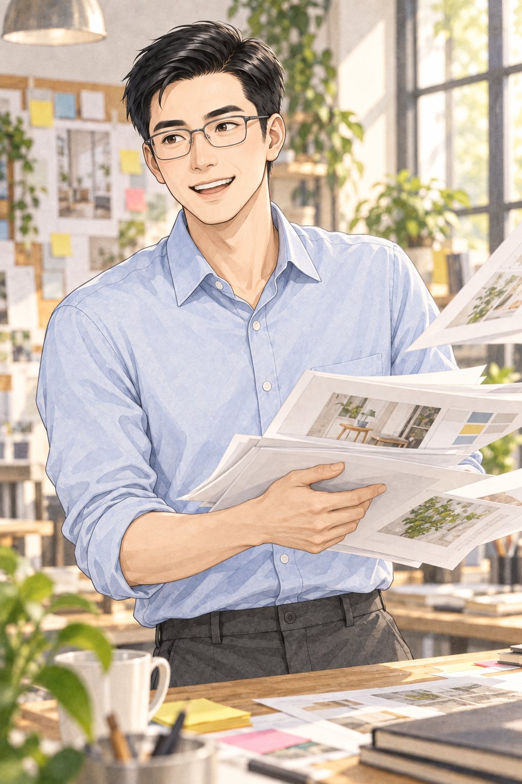 共享创意工作室的午后抓拍