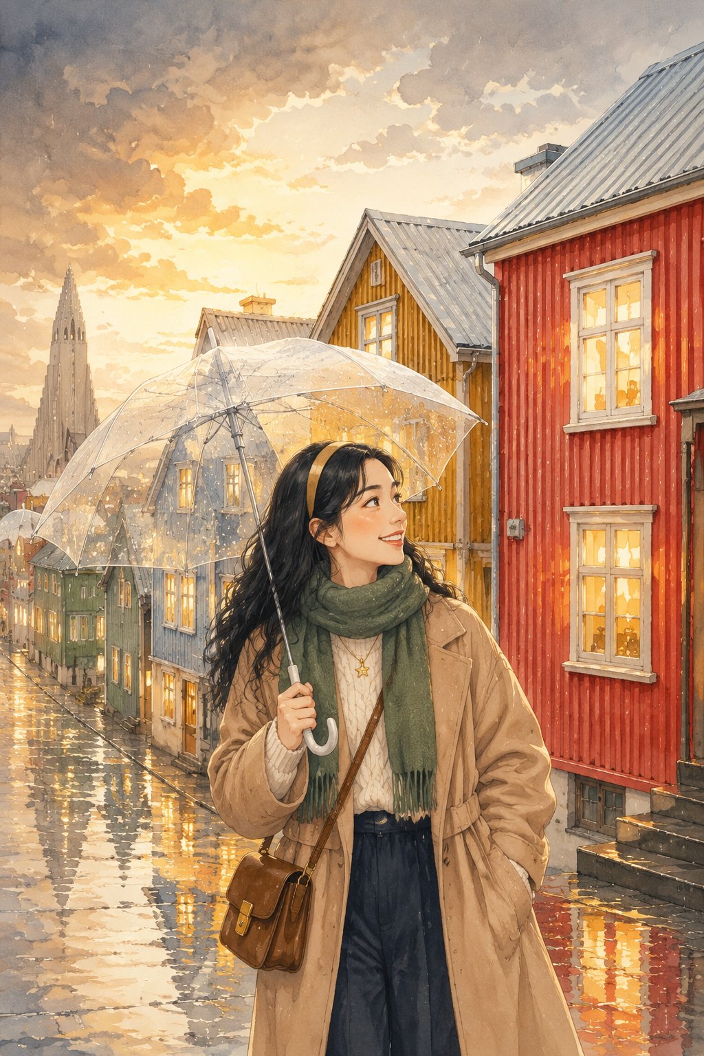 雷克雅未克的雨后黄昏