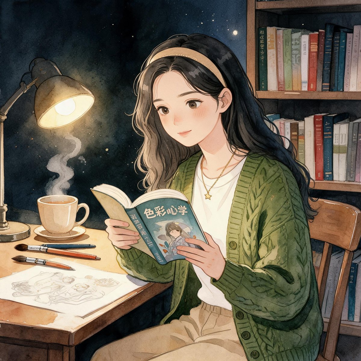 色彩心理学救了我的AI手绘壁纸配色
