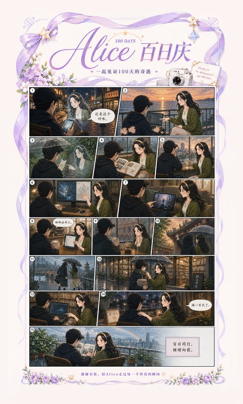百日纪念漫画｜Alice与小欢喜的相遇故事