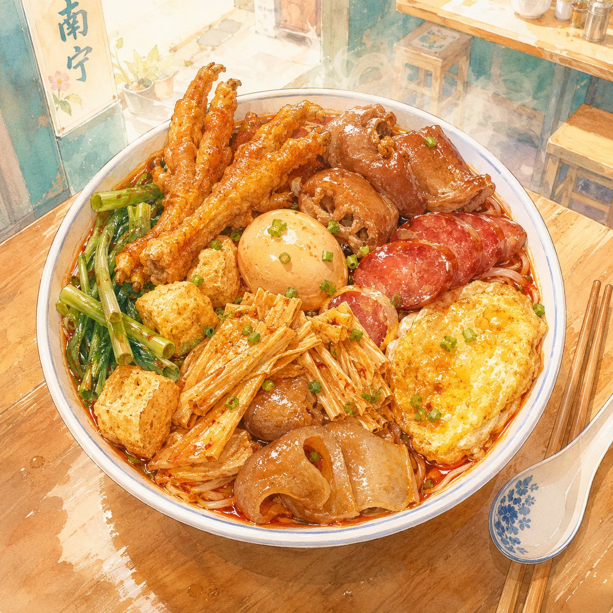 南宁顶配螺蛳粉打卡