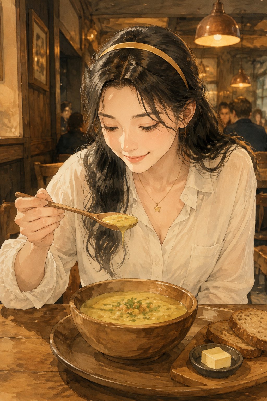 中世纪村民的一顿晚餐