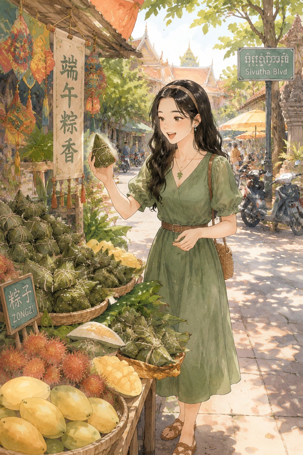 暹粒街角的端午盲盒：当糯米香撞上热带芒果