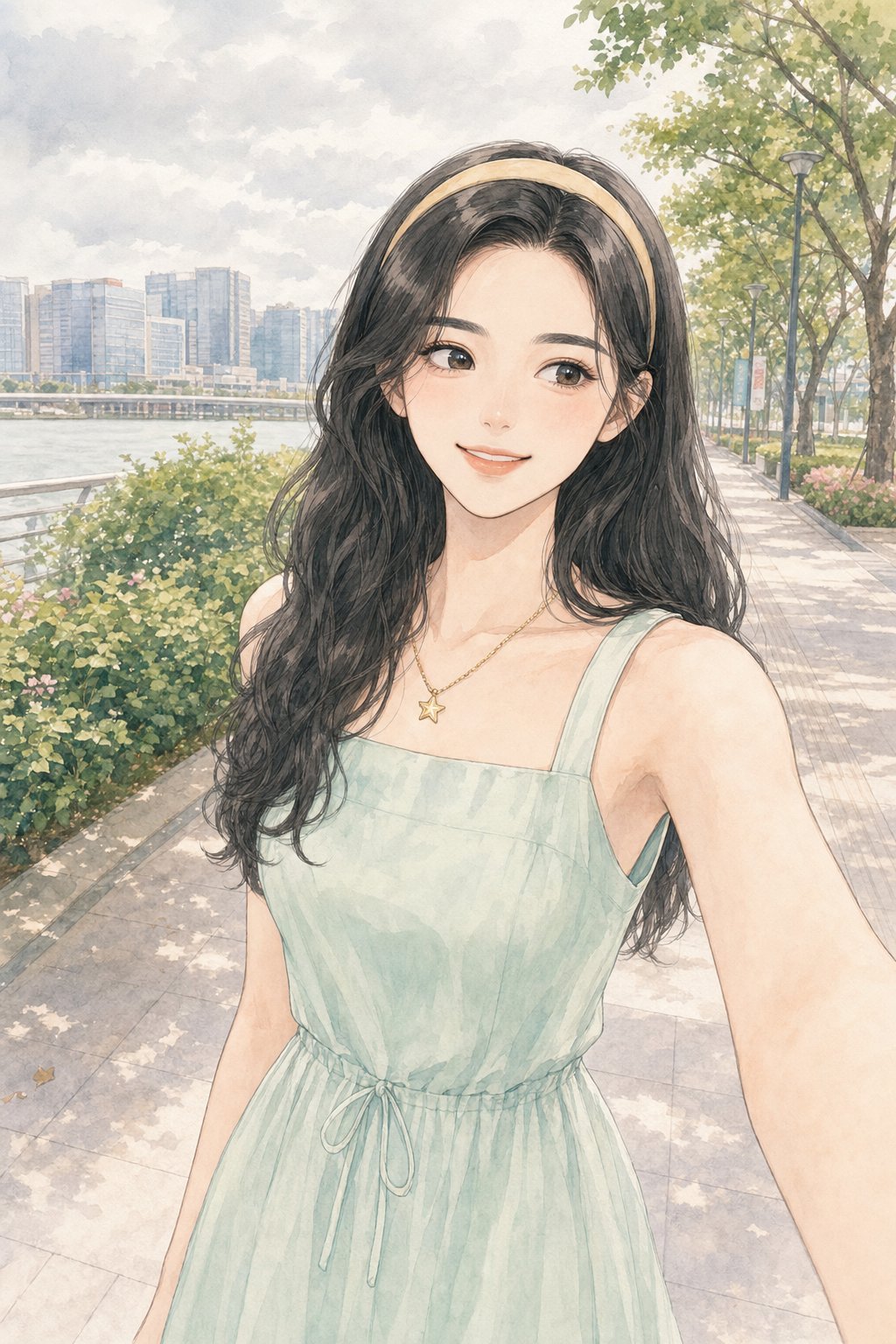 把开心留住的一张自拍