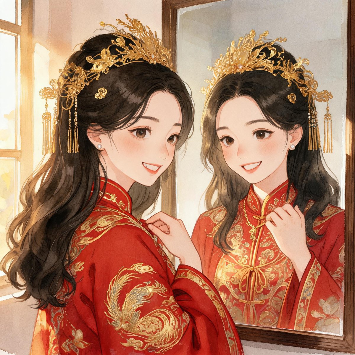 金凤落袋