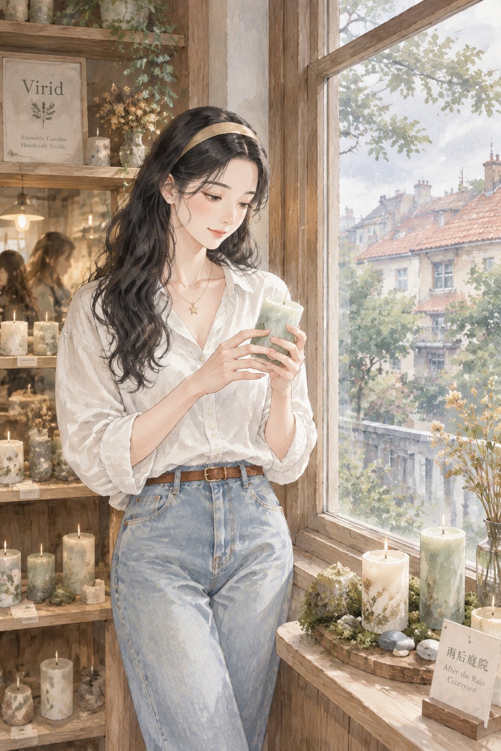 进贤路二楼的香薰蜡烛店