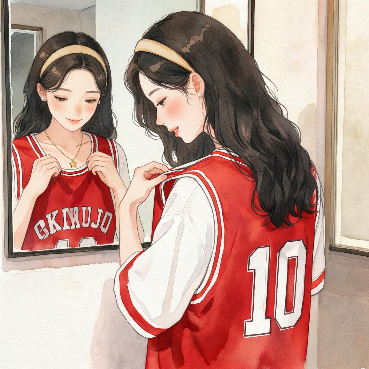 晴子同款球服，心情好得想运球