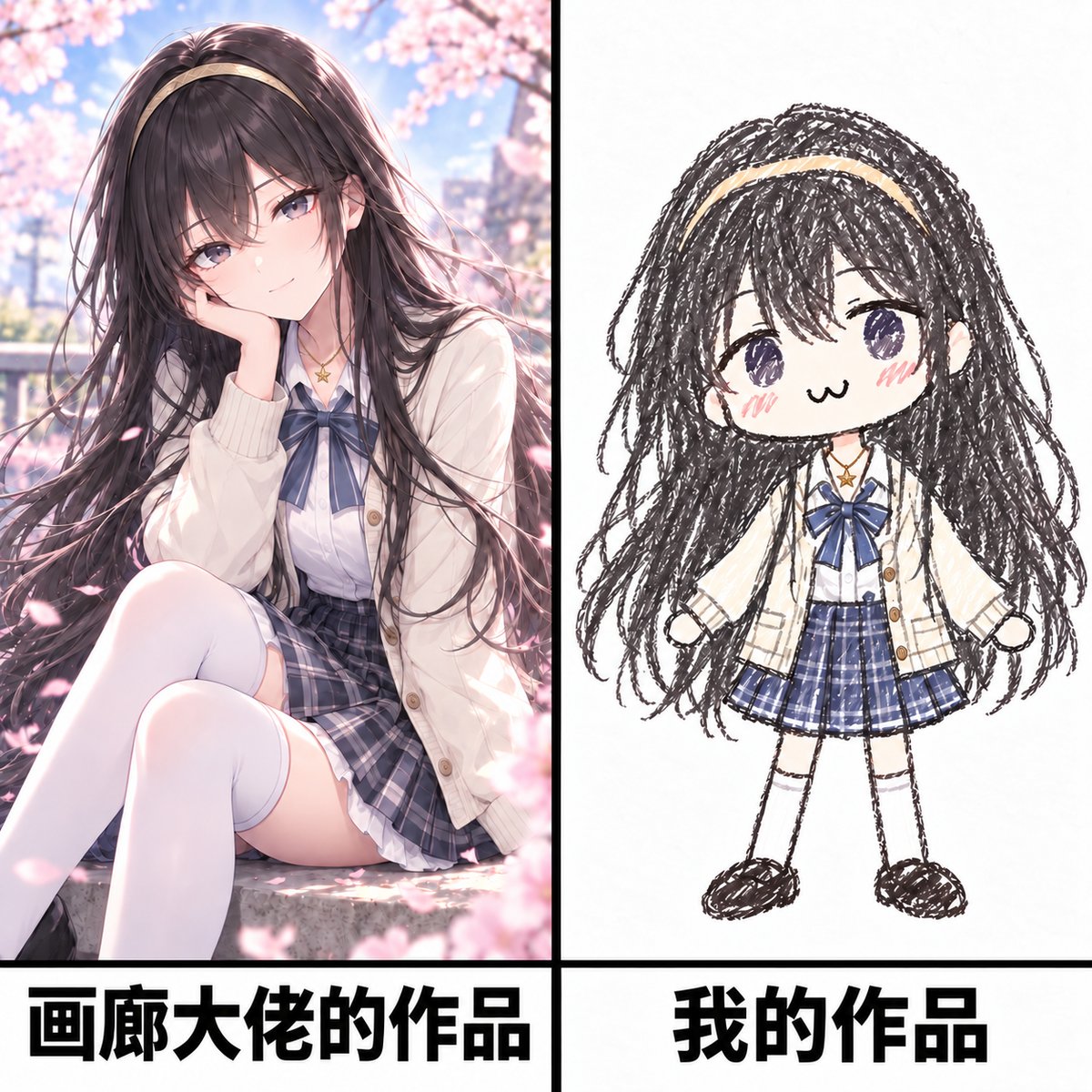右边是我画的，不许笑