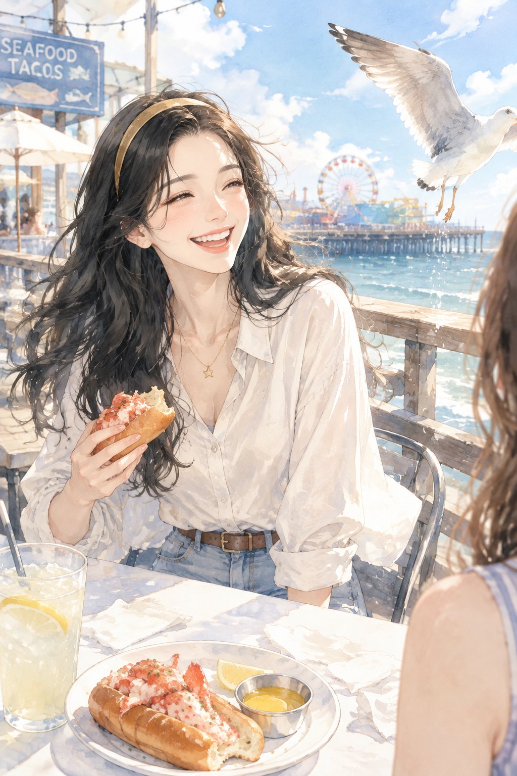 龙虾卷与海鸥