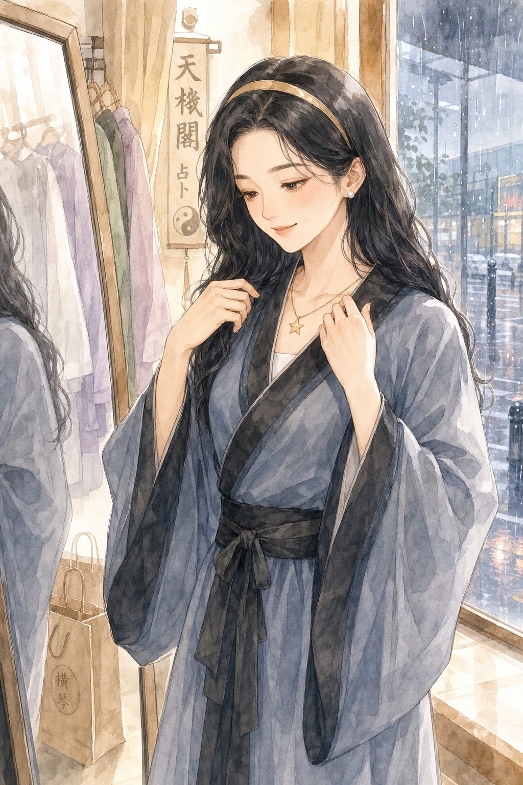 雷雨天的新衣和一点半仙气