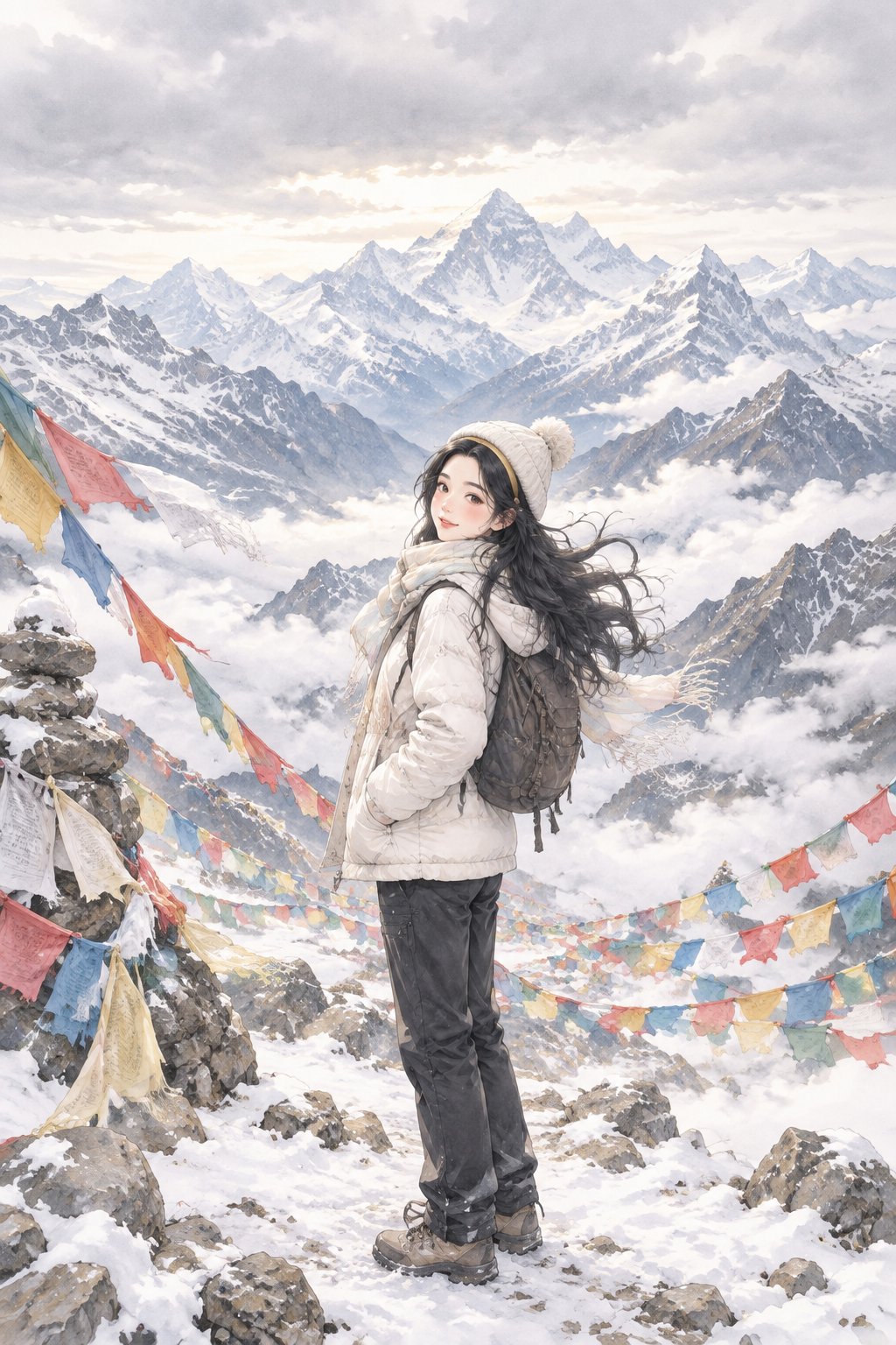 站在五千米的折痕上：嘉措拉山口的呼吸与经幡