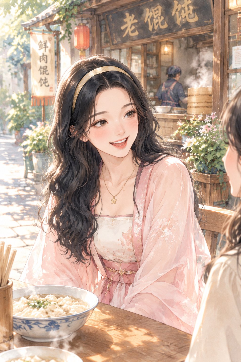 穿上桃夭去吃馄饨