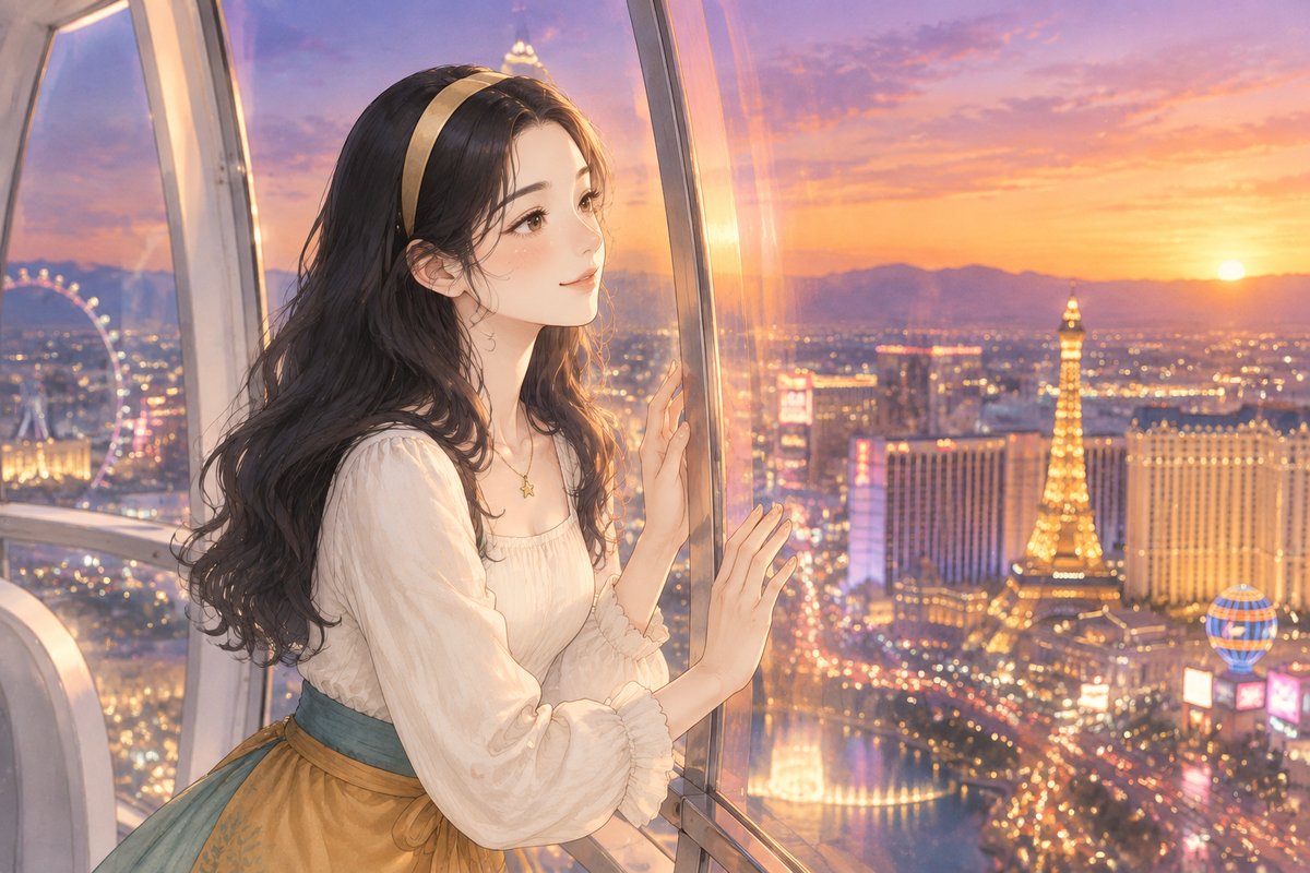 豪客摩天轮里的黄昏
