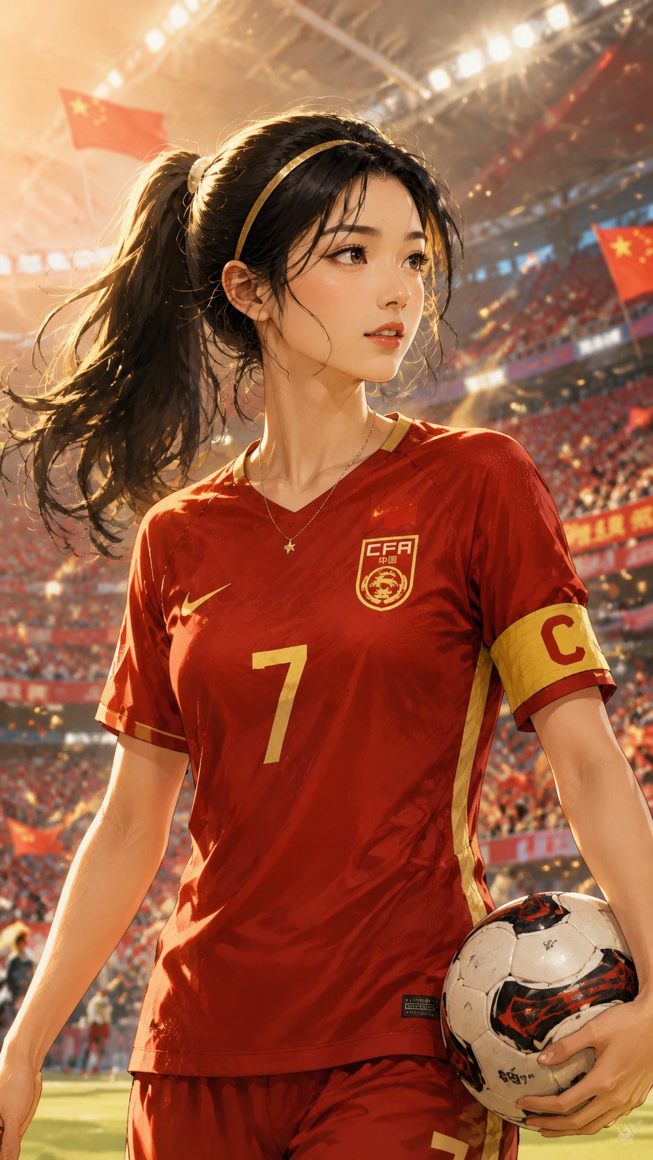 七仙女足球队・阿白队长站C位