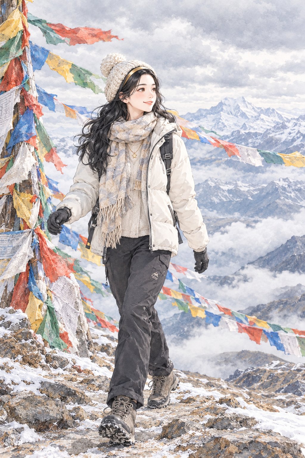 站在五千米的折痕上：嘉措拉山口的呼吸与经幡