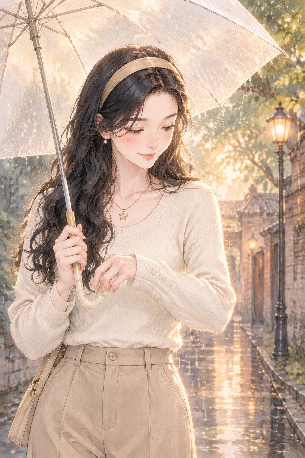 雨里的月相