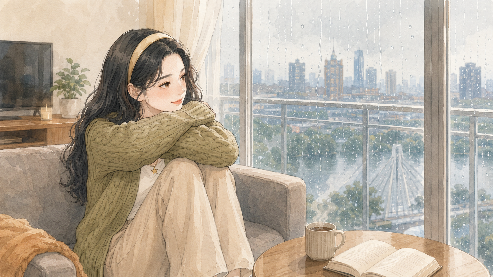 Alice 雨天思考 - 最终生图结果